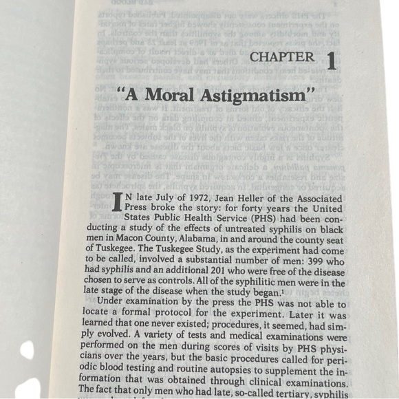 Book Softcover Bad Blood The Tuskegee Syphilis Experiment Good Condition - Picture 6 of 8